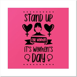 Stand Up for Women-International Women's Day Posters and Art